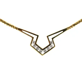 14k Gold Diamond Choker Necklace