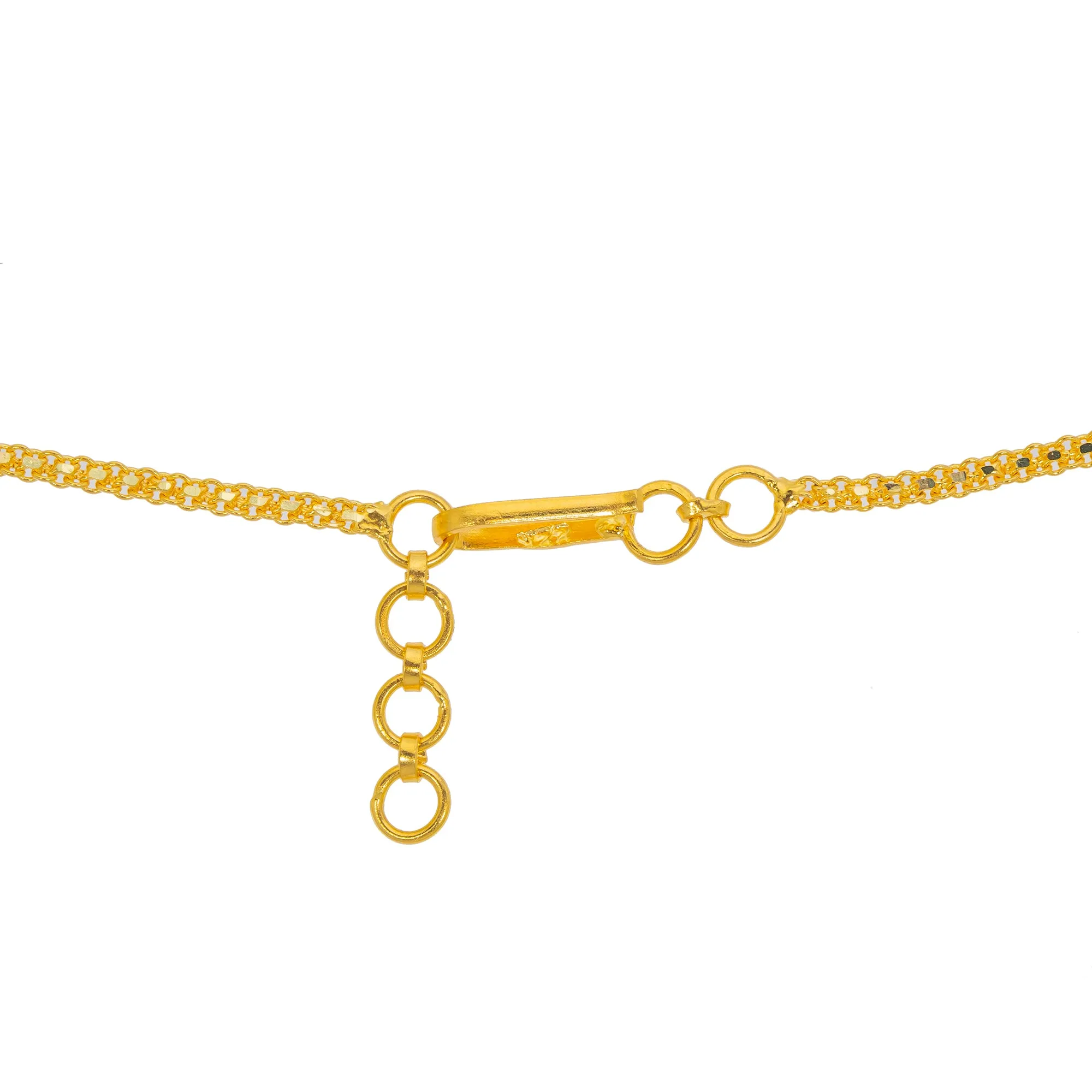 22K Yellow Gold & Multi-Stone Layered Necklace (142.5gm)