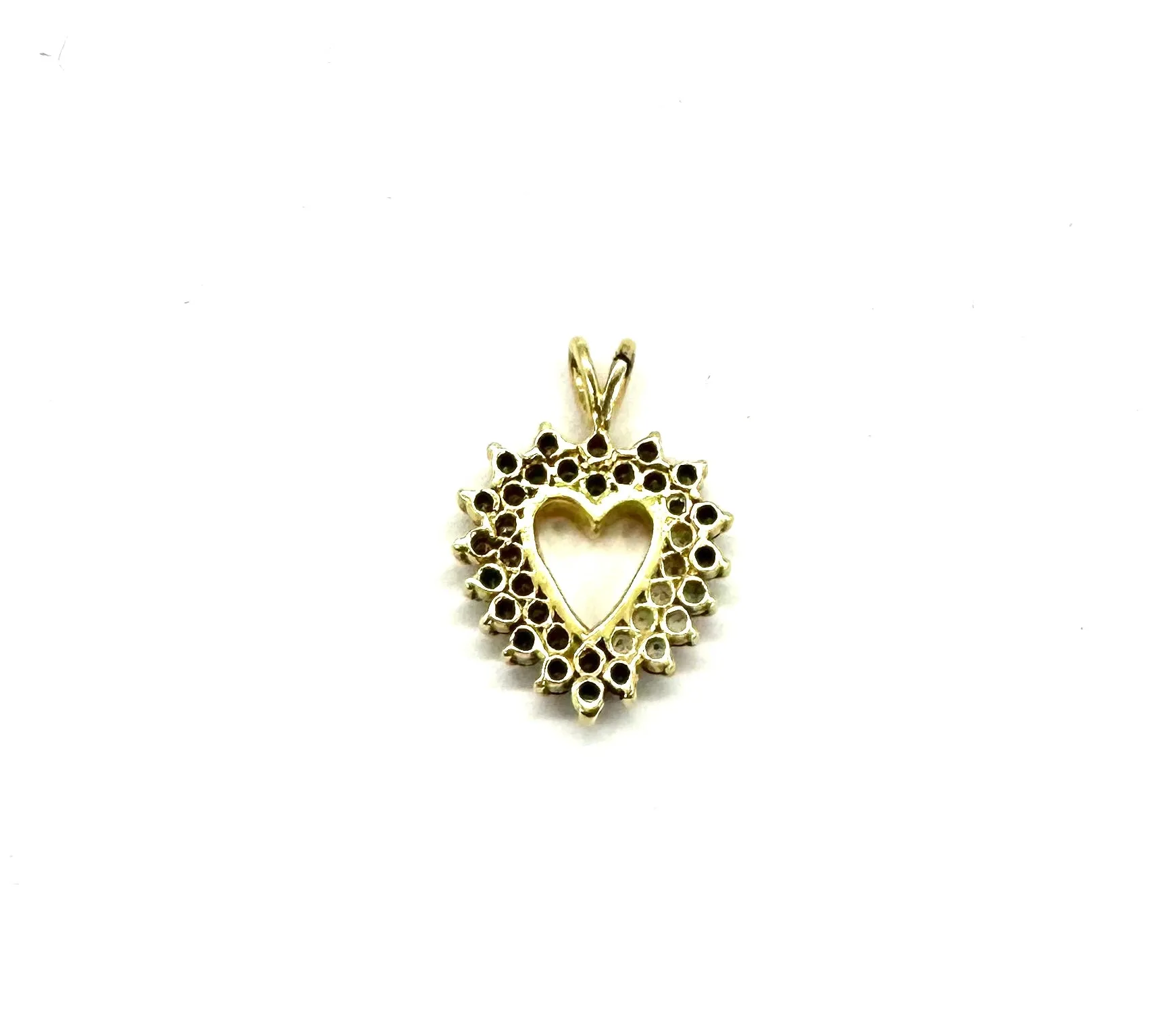 3/4 Ctw Heart Cutout Pendant