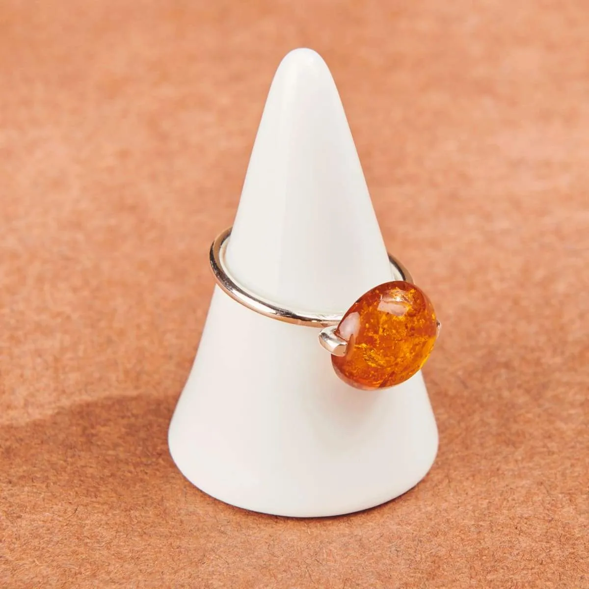 Amber ring 925 sterling silver ring baltic amber ring handmade jewelry gemstone ring gift for her jewelry, Nickel Free, Handmade Jewelry