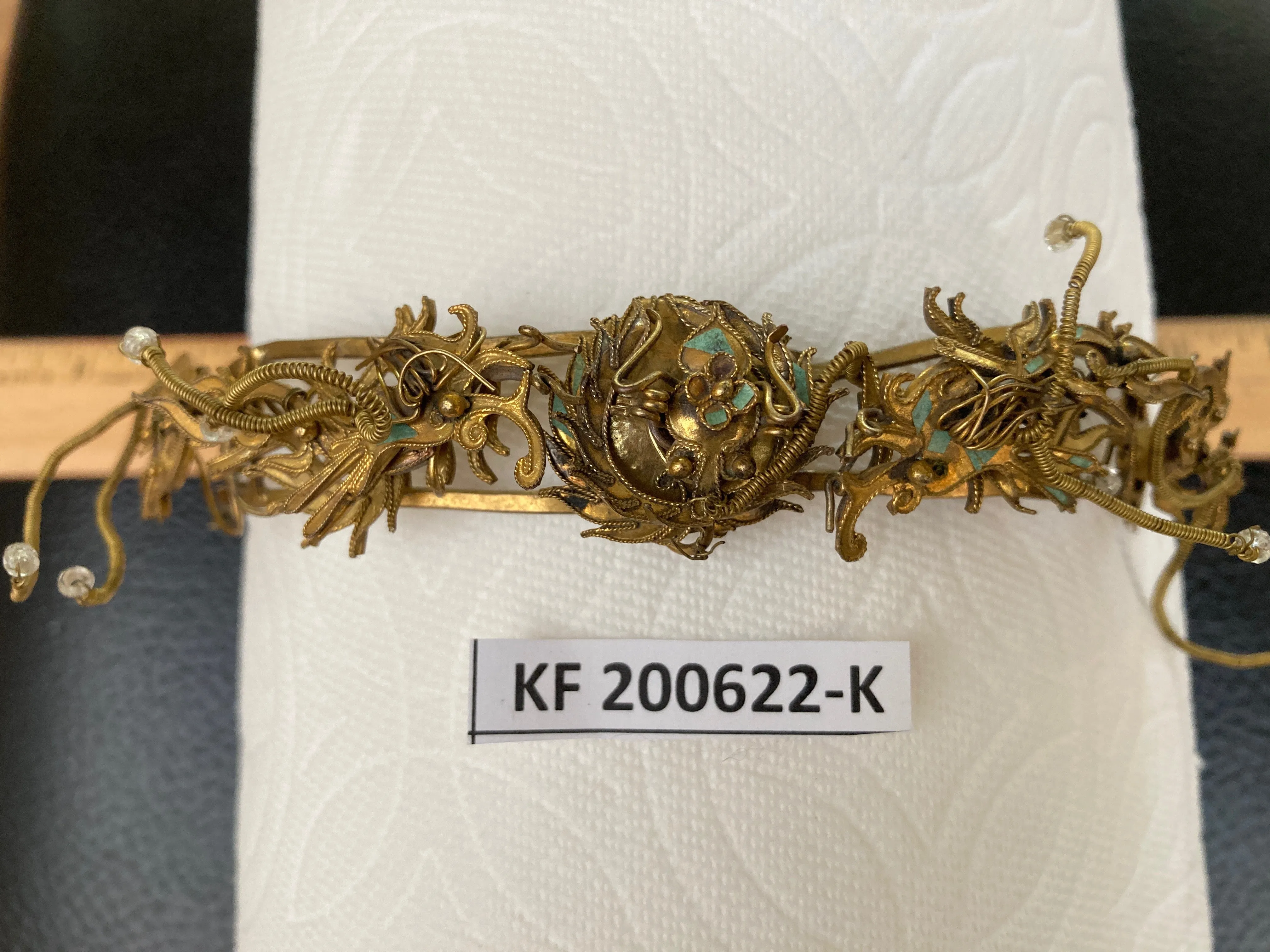 Antique Qing Dynasty Tian-Tsui Tiara 200622-K