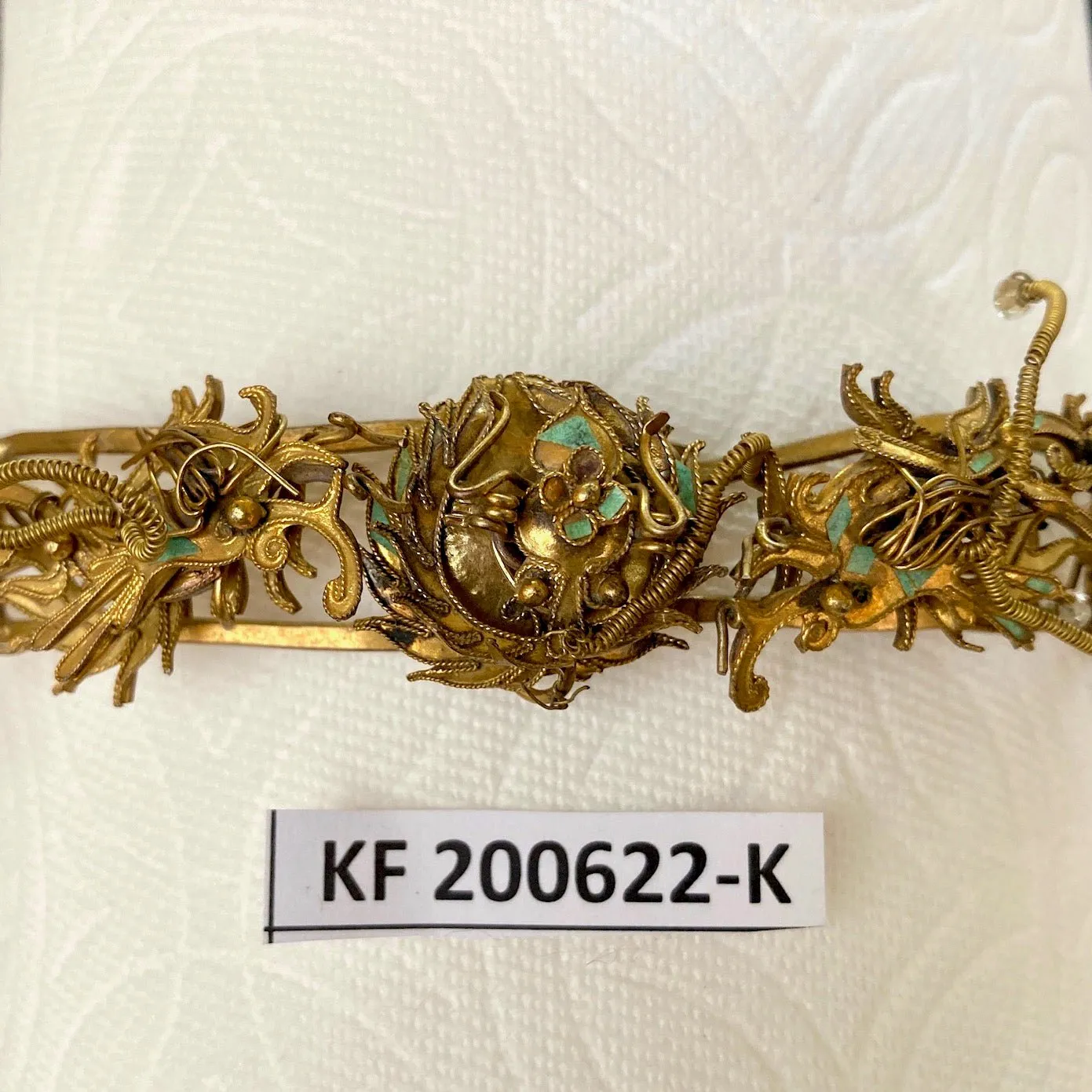 Antique Qing Dynasty Tian-Tsui Tiara 200622-K