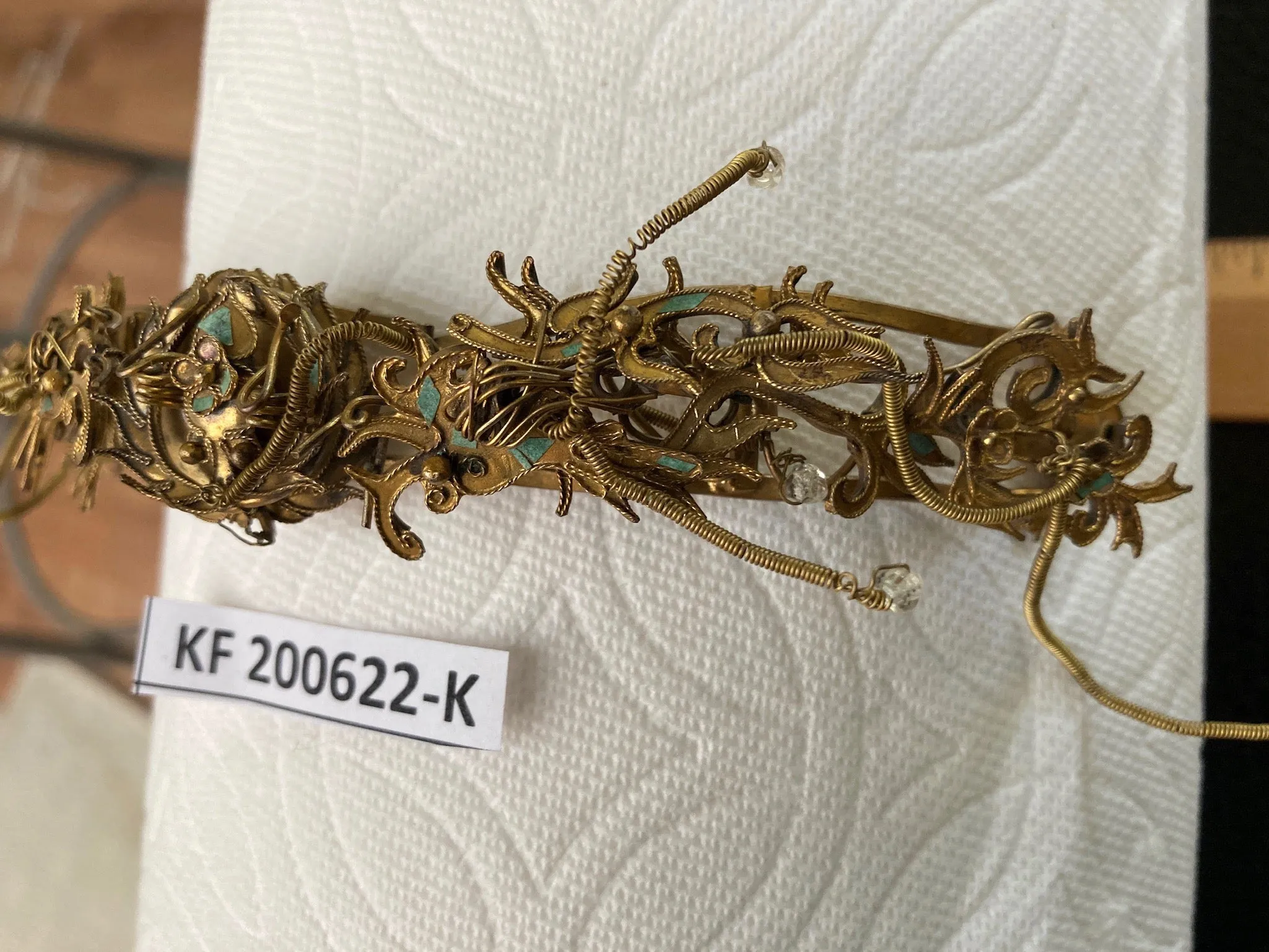 Antique Qing Dynasty Tian-Tsui Tiara 200622-K