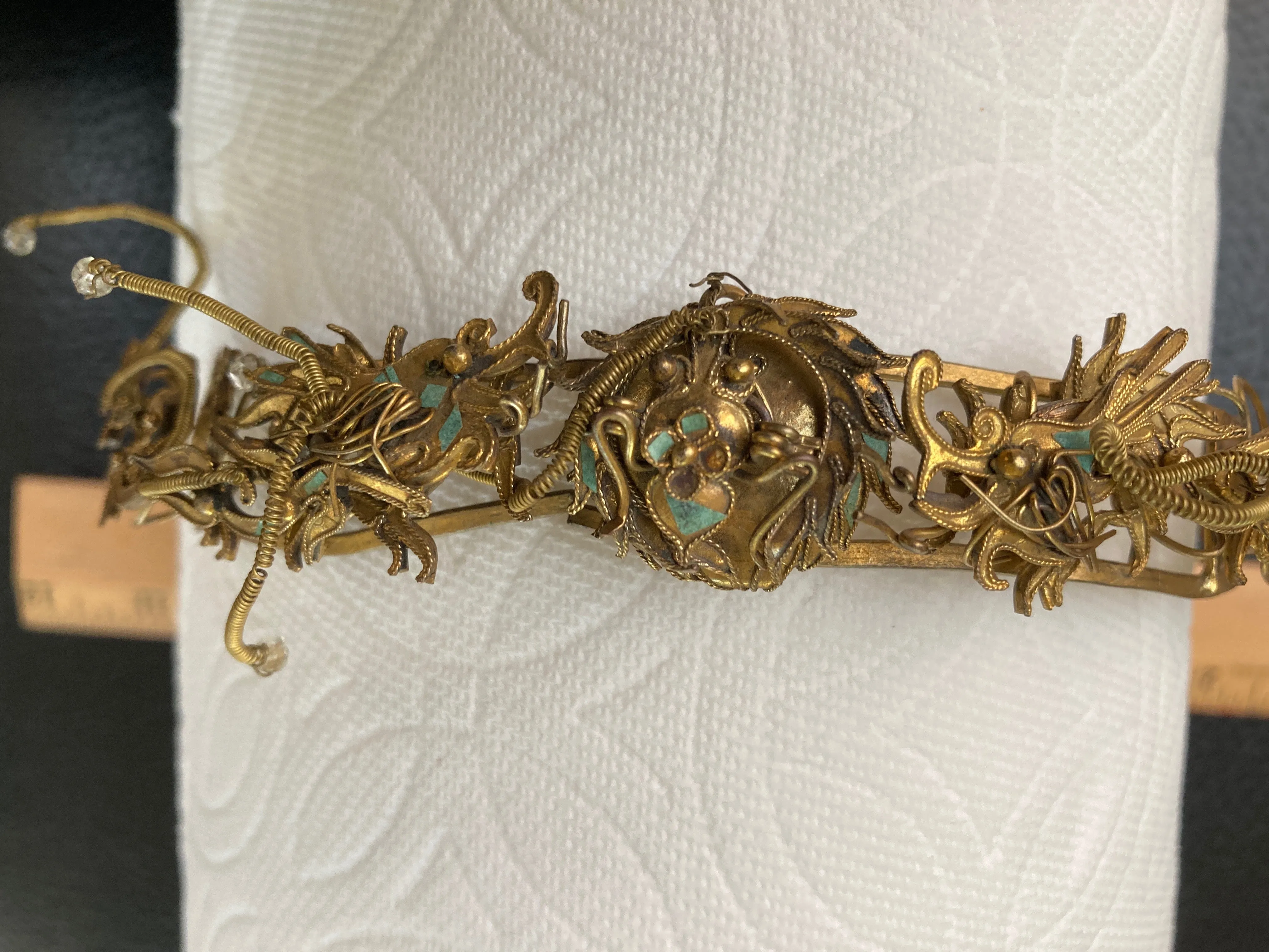 Antique Qing Dynasty Tian-Tsui Tiara 200622-K