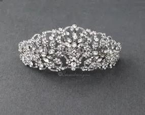 Antique Silver Regal Tiara Comb