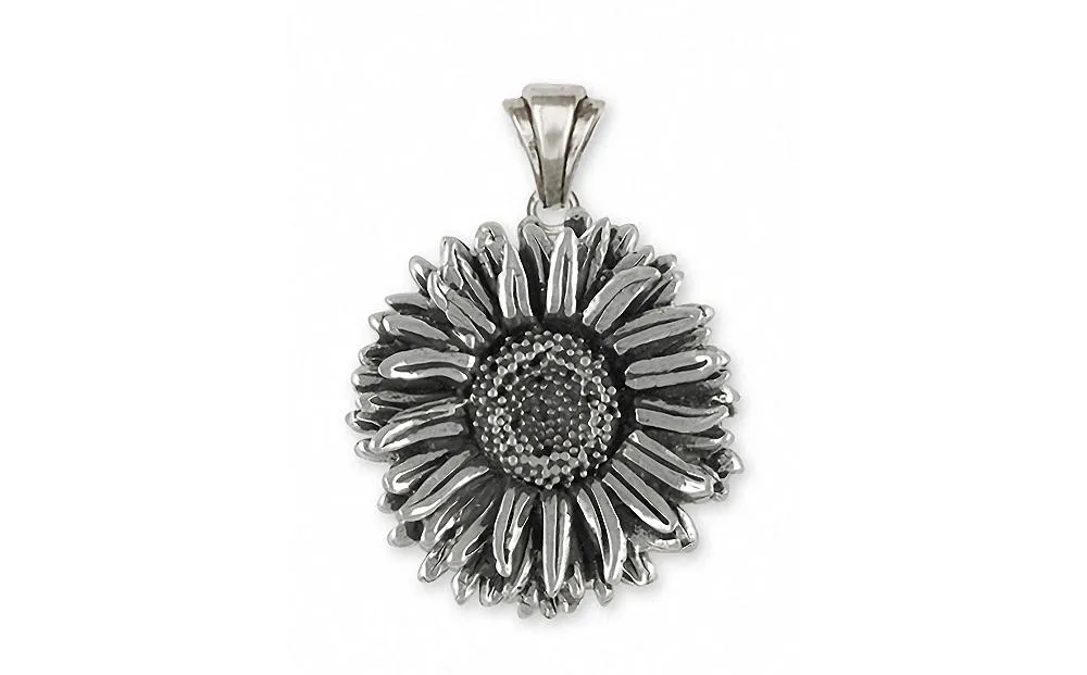 Aster Pendant Jewelry Sterling Silver Handmade Flower Pendant AST1-P