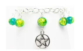 AVBeads Jewelry Charm Bracelet Silver JWL-CBW-BG-1017 Pentacle