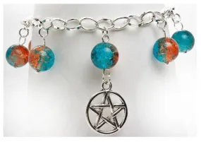 AVBeads Jewelry Charm Bracelet Silver JWL-CBW-BO-1017 Pentacle