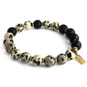 Balance Dalmatian Jasper  Essential Oil Diffuser Bracelet