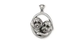 Bichon Frise Pendant Jewelry Sterling Silver Handmade Dog Pendant BC2-P