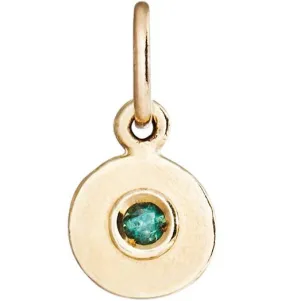 Birthstone Mini Disk Charm With Alexandrite