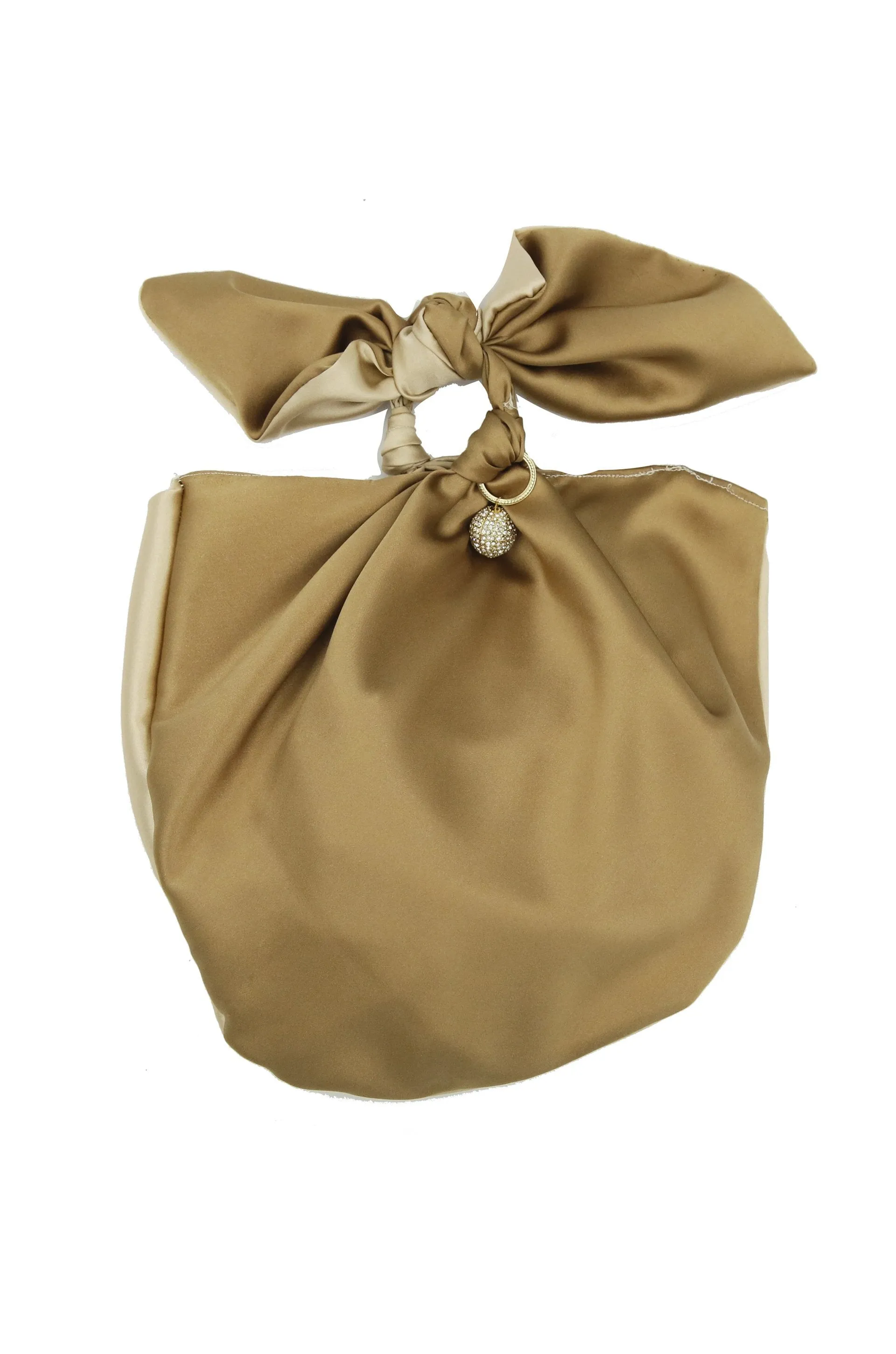 Bow Silk Clutch Bag