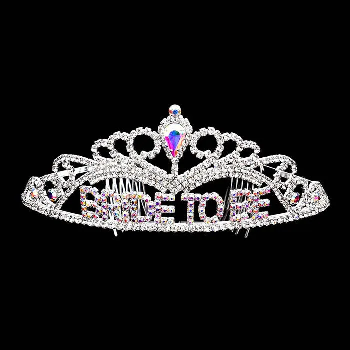 Bride To Be Rhinestone Princess Tiara