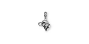 Brittany Dog Pendant Handmade Sterling Silver Dog Jewelry BR4-P