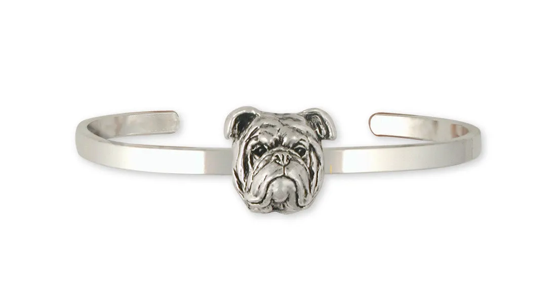 Bulldog Bracelet Jewelry Sterling Silver Handmade Dog Bracelet BD18-CB