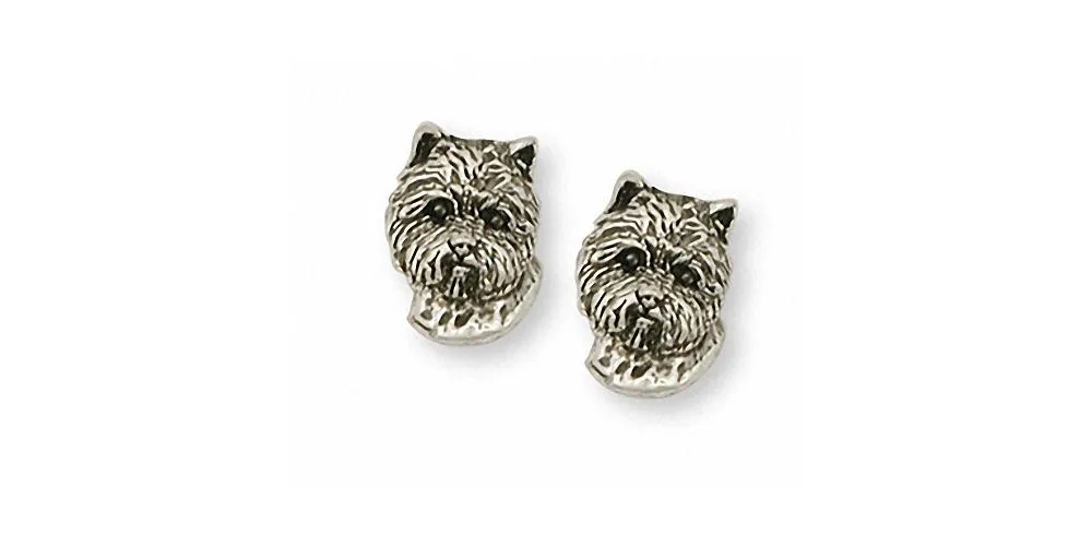 Cairn Terrier Earrings Jewelry Sterling Silver Handmade Dog Earrings CNWT12-E