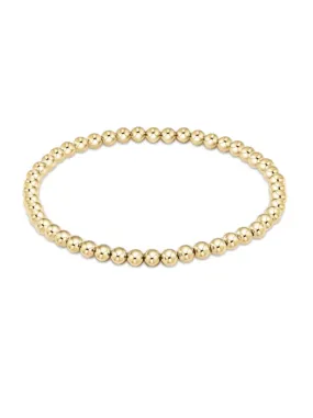 Classic Gold Bead Bracelet - 4mm