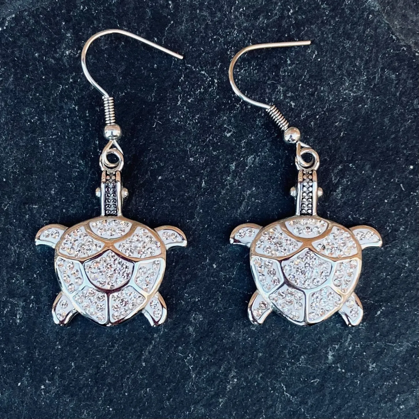 Crystal Land Turtle - Large - Earrings - SK2592E