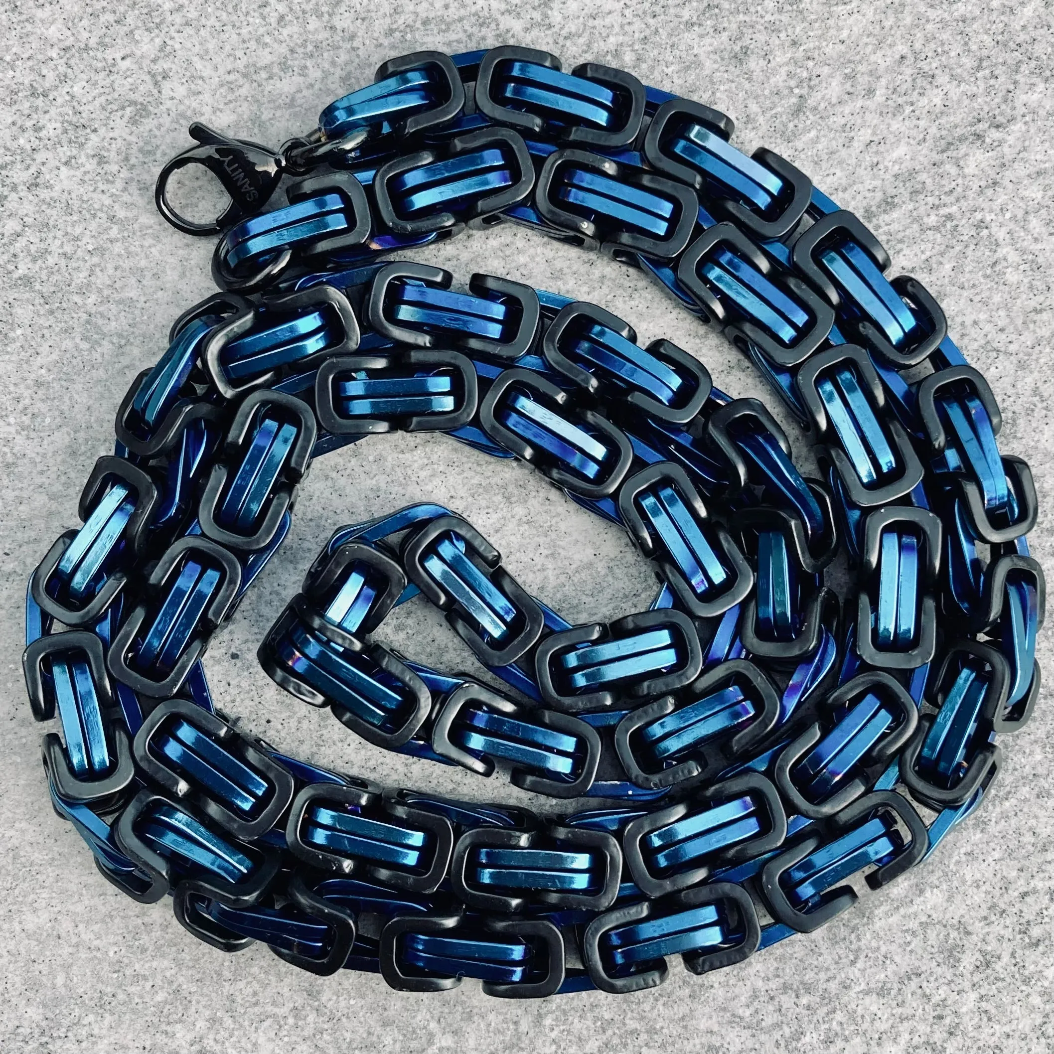 Daytona - Blue & Black - Deluxe - 1/4 inch wide