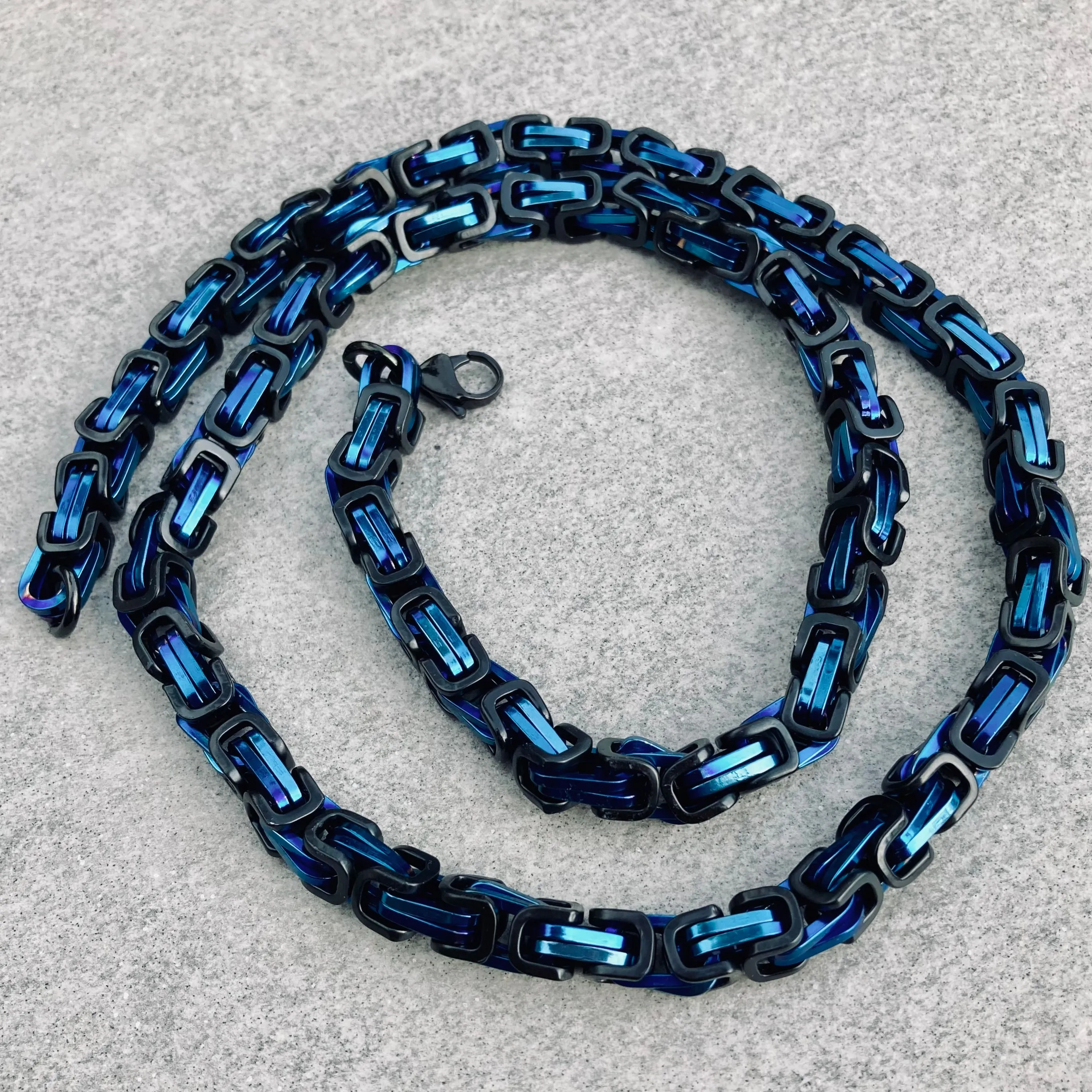 Daytona - Blue & Black - Deluxe - 1/4 inch wide