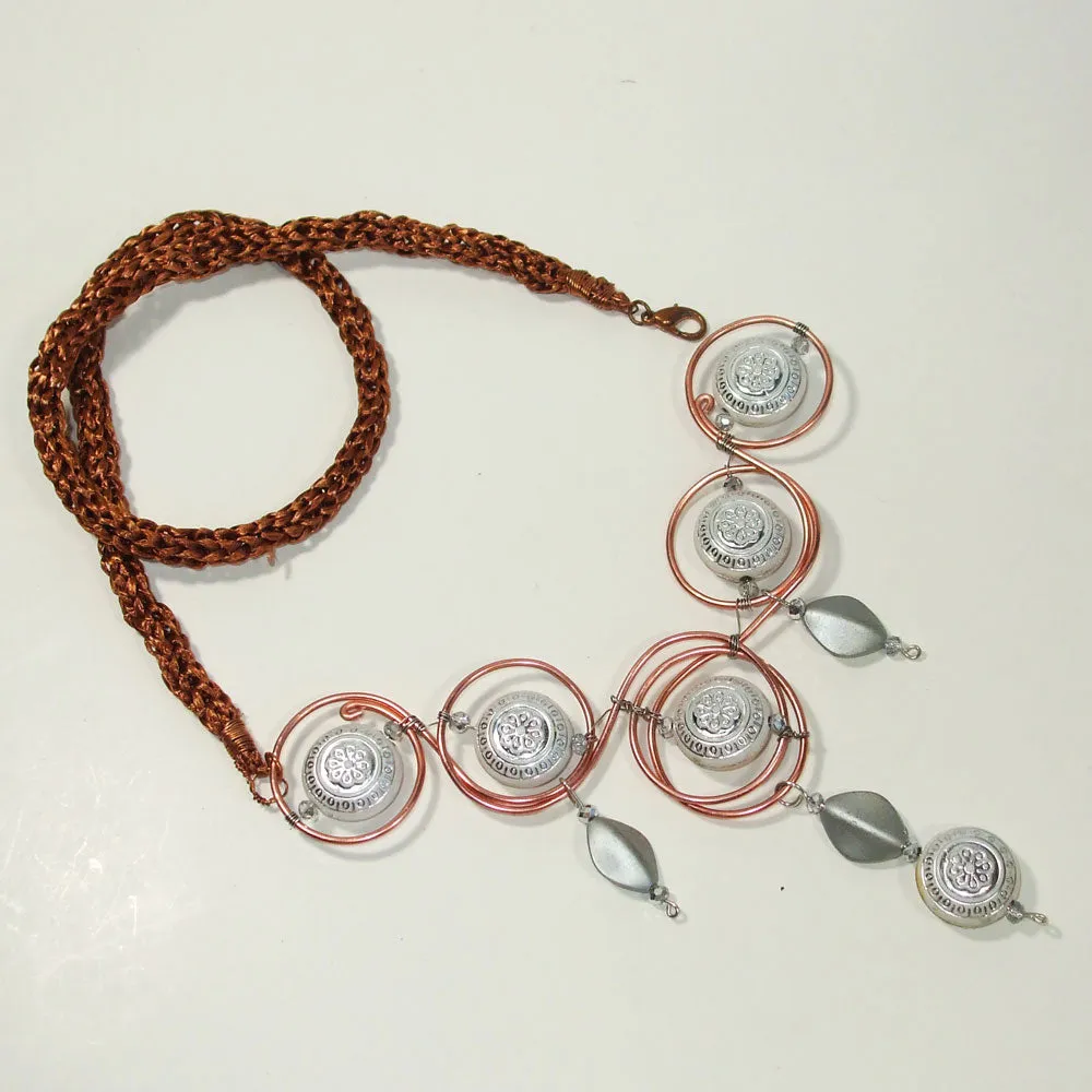 Edeline Wire Design Beaded Jewelry Necklace