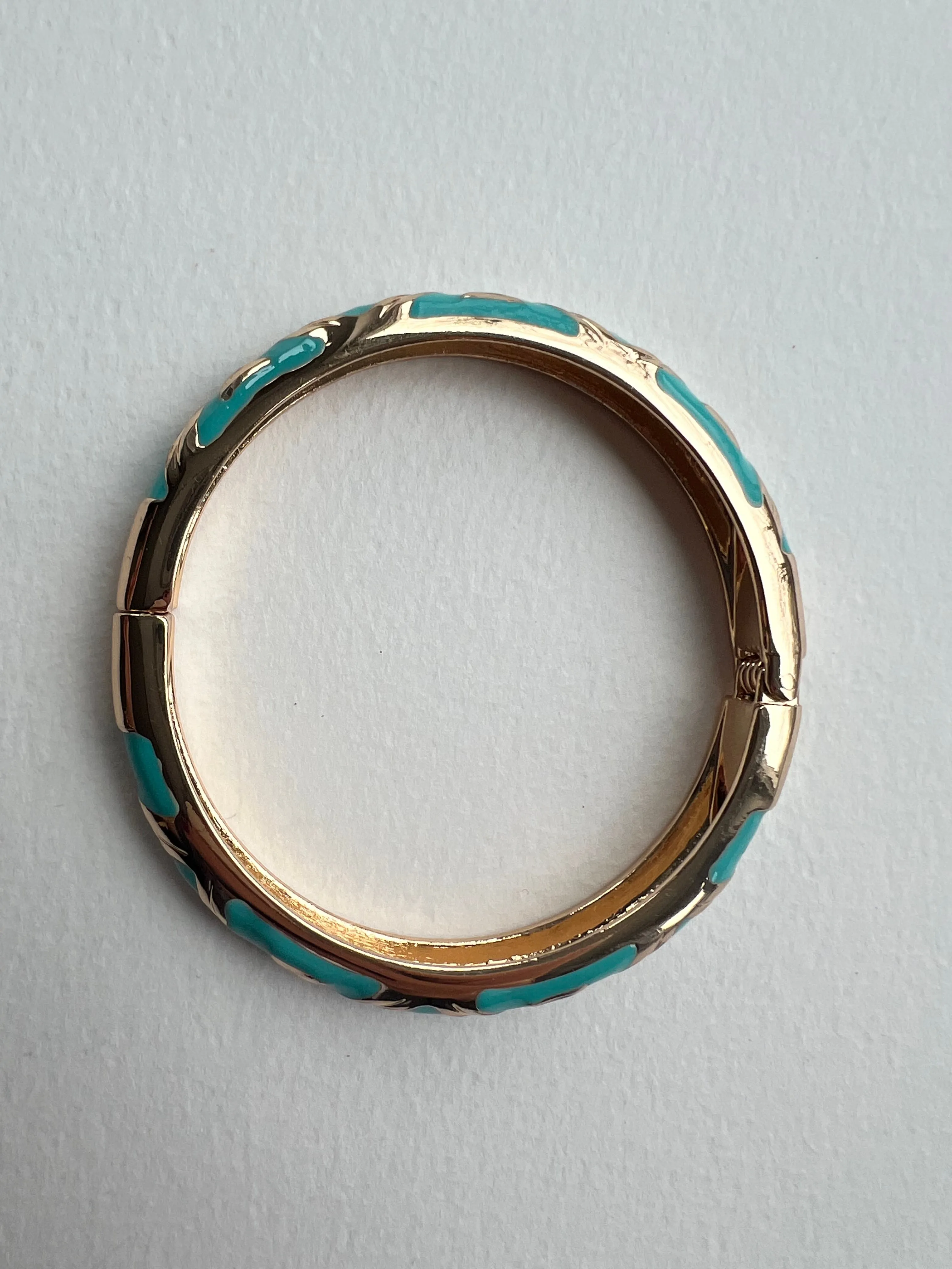 Enamel Bracelets | Gold   Turquoise