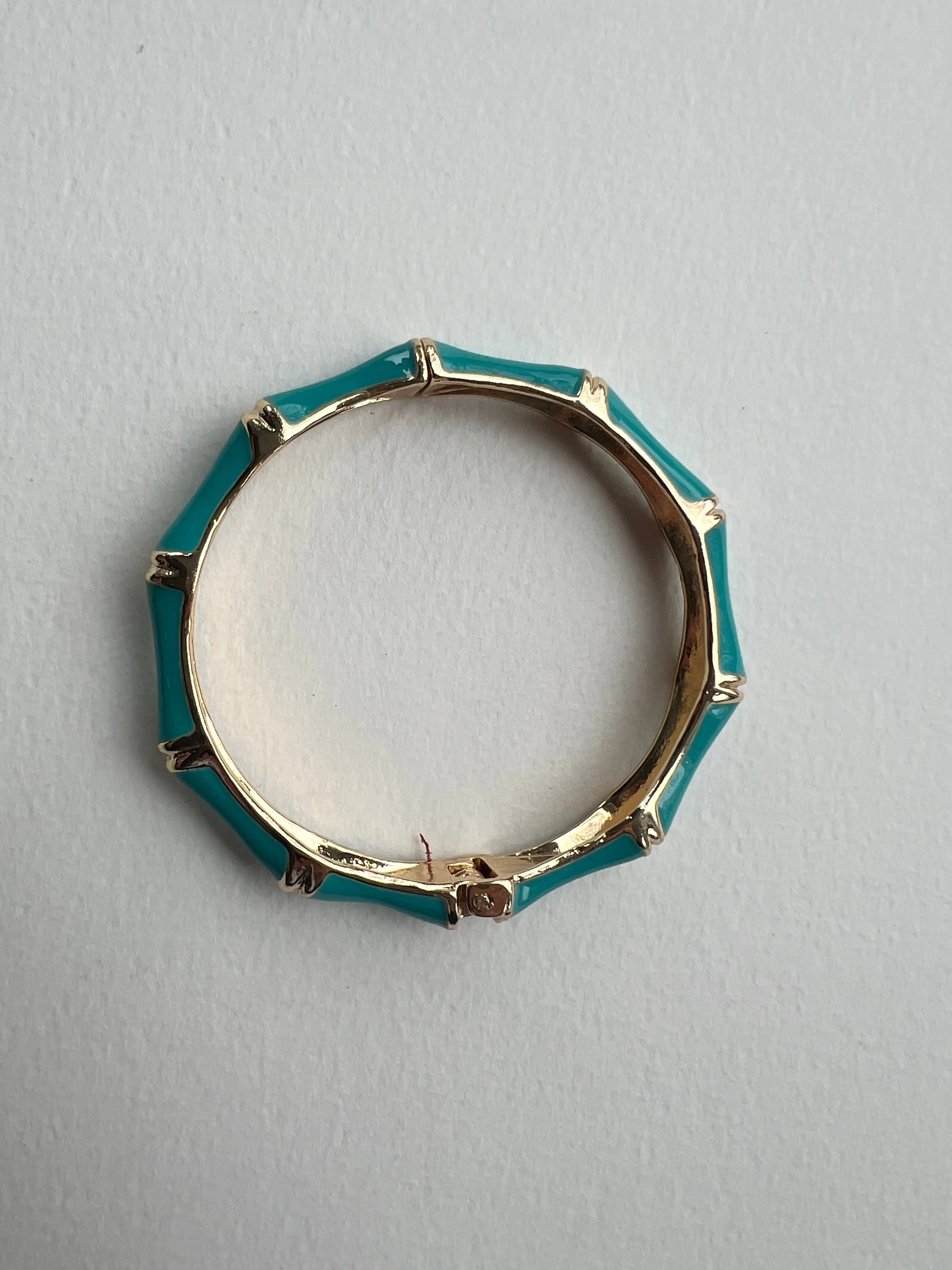 Enamel Bracelets | Gold   Turquoise