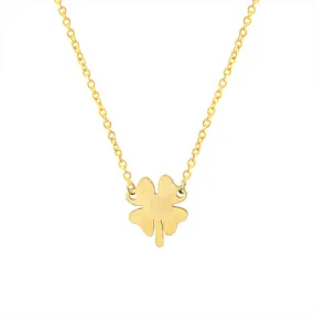 Four Leaf Clover Stainless Steel Pendant Necklace Antique Pendant Jewelry