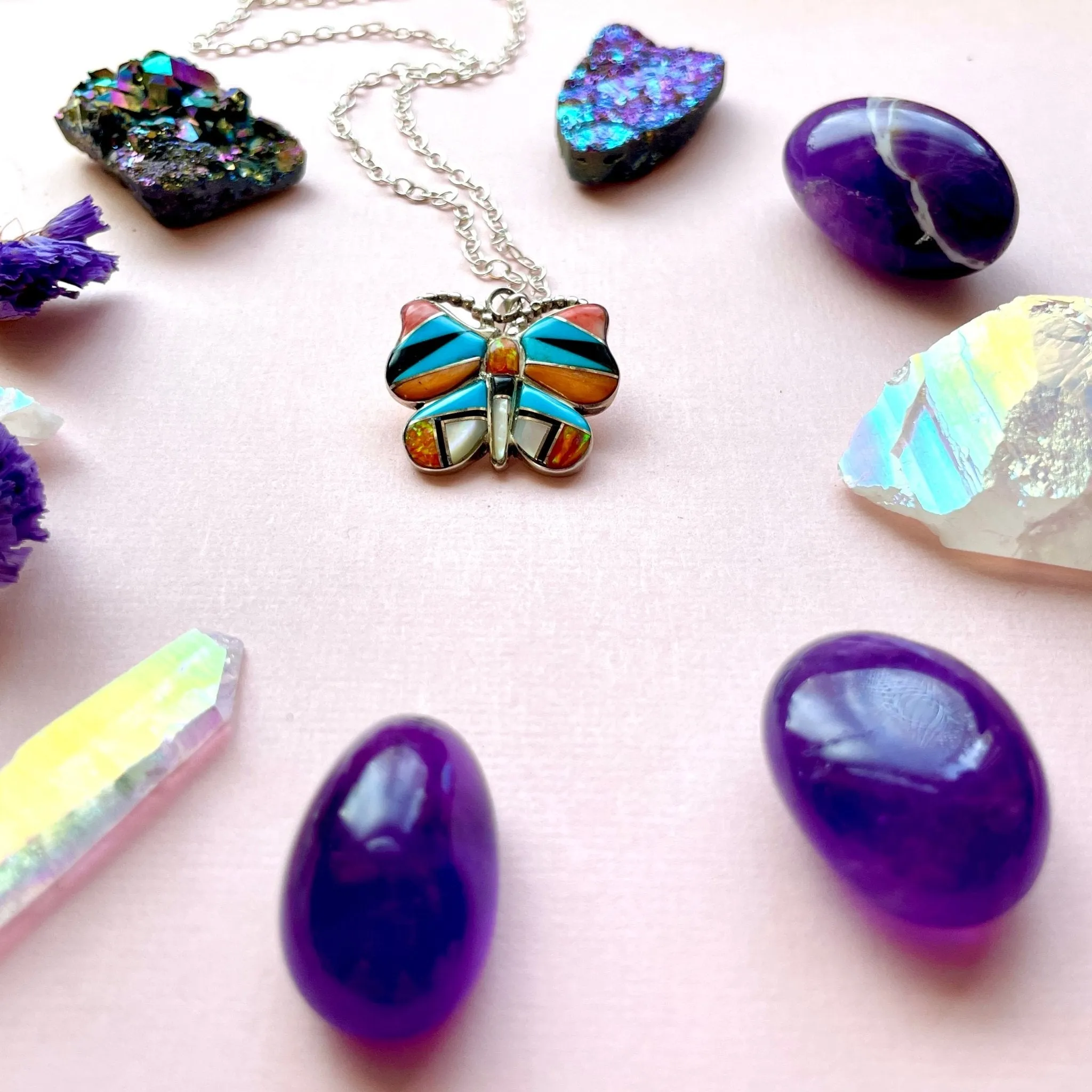 Free Flying Butterfly Pendant