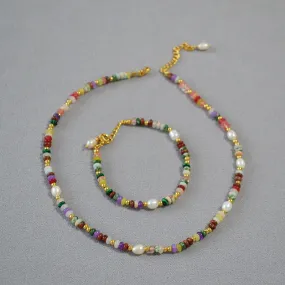 Gemstones Beads Bracelet Necklace(Purchase Individually)