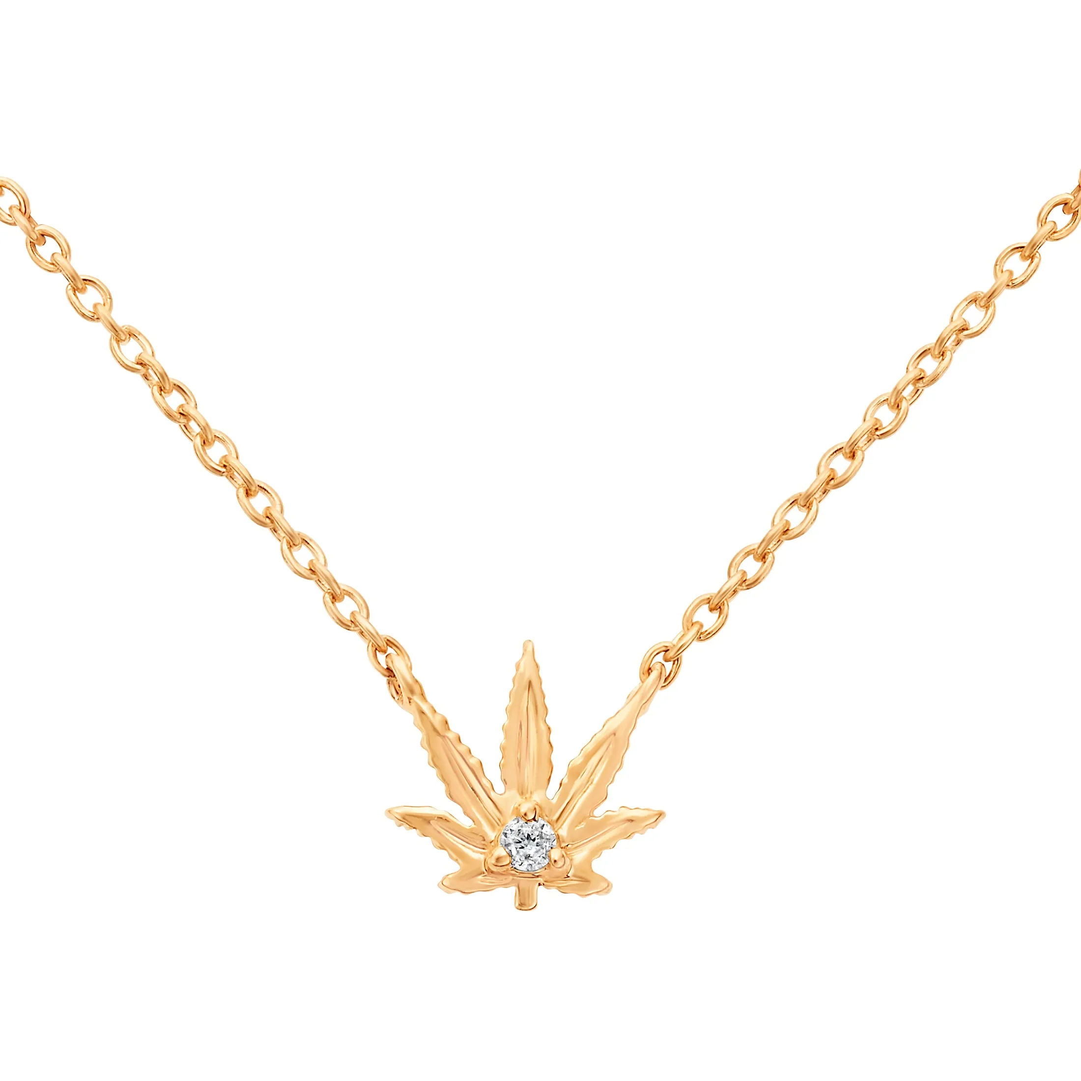 Gold "Sweet Sativa" Necklace