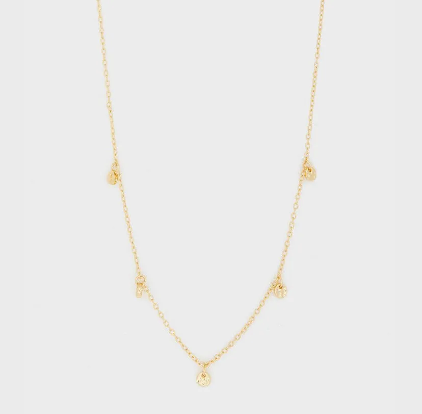 Gorjana 5 Disc Choker Necklace (gold)