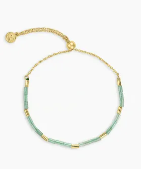 Gorjana Tatum Power Gemstone Bracelet - Aventurine/Gold