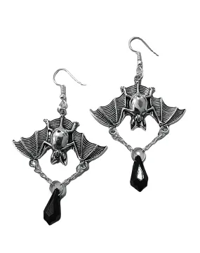 Halloween Earrings Gift Punk Steamed Pentagram Bat Dangle Earrings Fashion Jewelry Accessories Earrings for Women