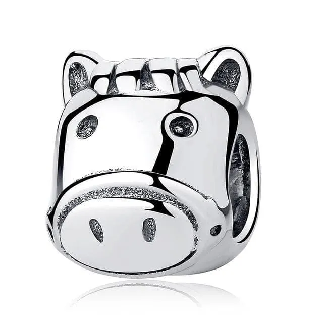 I Love My Pet 925 Sterling Silver Dog Bead Charm for Bracelets Bead