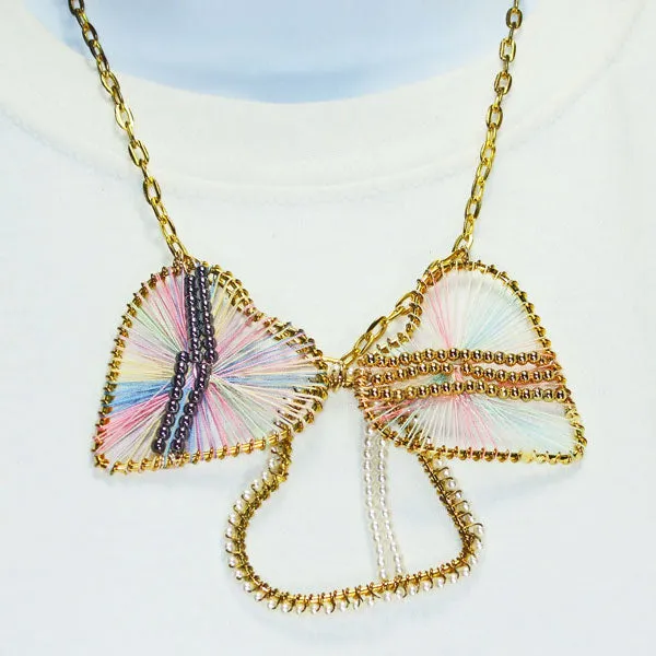 Idalis Wire Design Hearts Pendant Jewelry Necklace