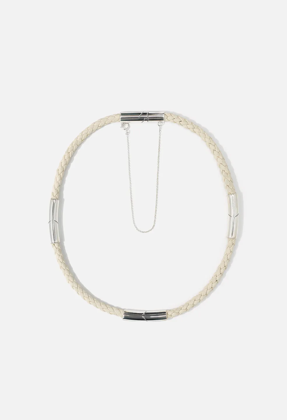 John Elliott X M.A.R.S Suede Choker / Ivory X Silver