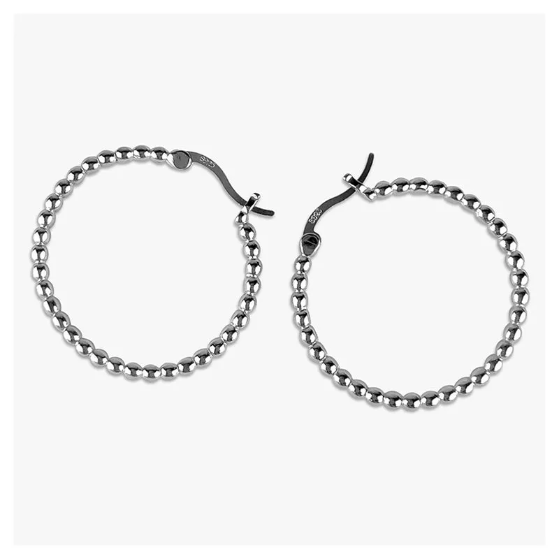 Leanne Hoop Earrings 925 Sterling Silver