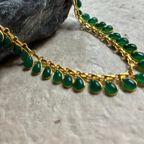 Lya Necklace With Green Onyx