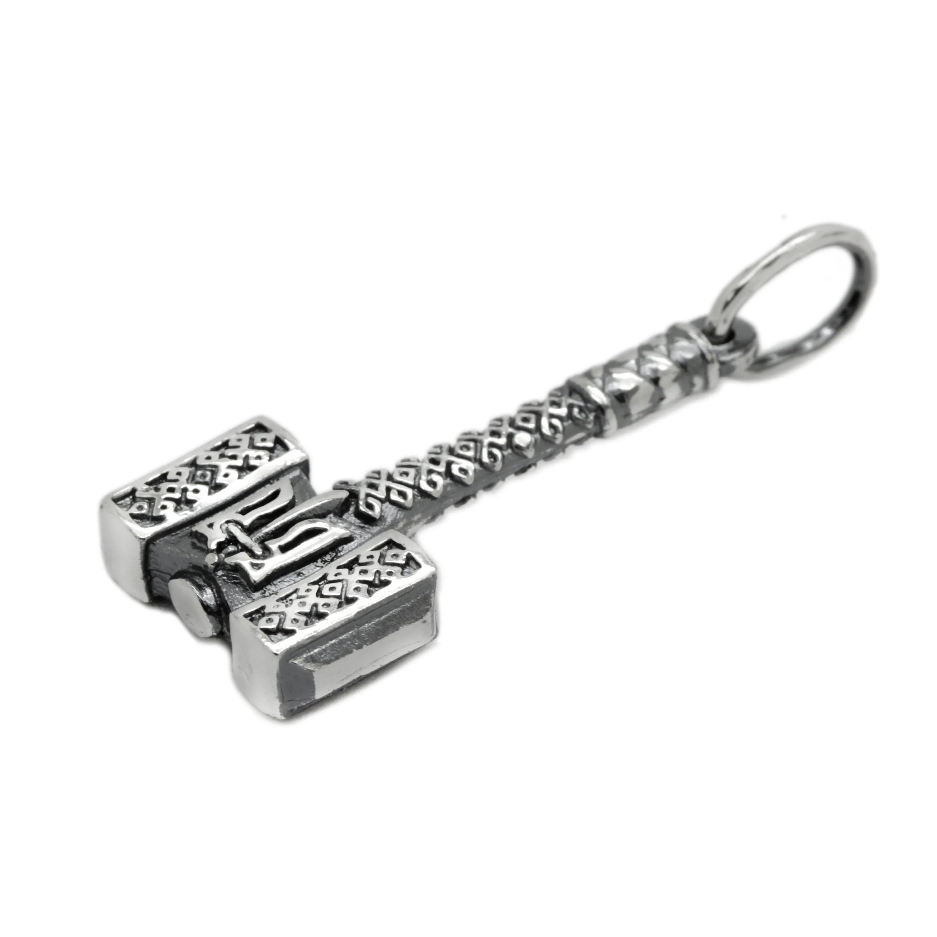 Mens Pendant Hammer Tryzub Silver 925