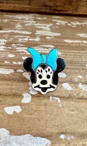 MINNIE MOUSE Zuni Toons Inlay Silver Ring  Size 9, 8