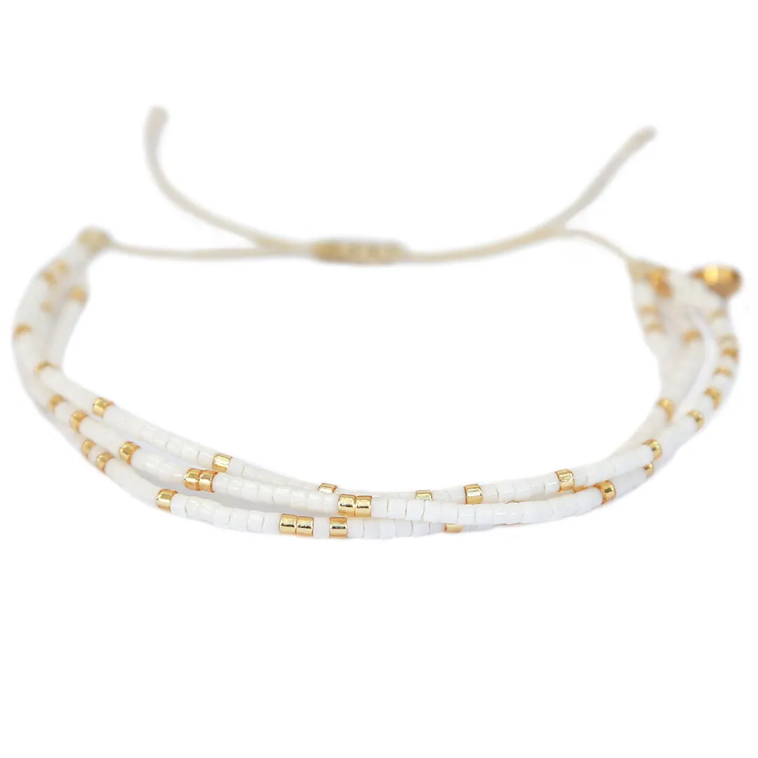 MIYUKI BRACELET SUMMER WHITE