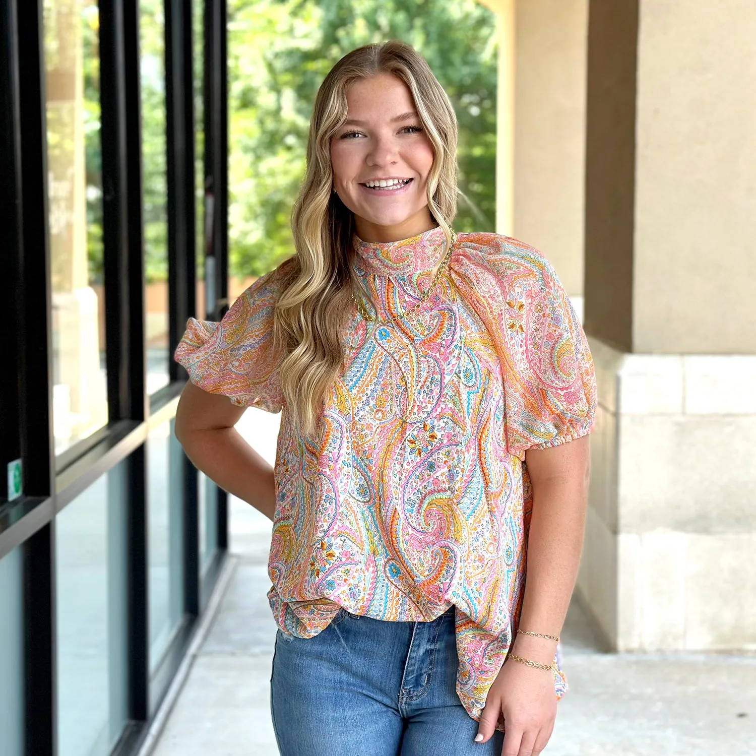 Paisley Pastel Top