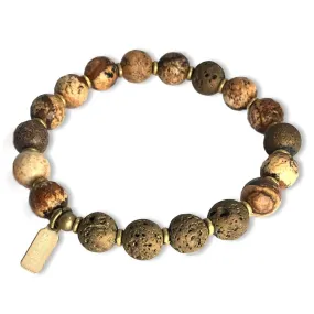 Protection Jasper Essential Oil Diffuser Bracelet