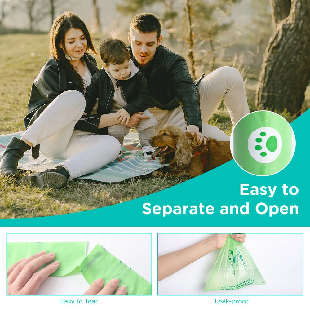 PURSUIT 1080pcs(72 Rolls) or 1950pcs(130 Rolls) Biodegradable  Dog Waste Bag with Dispenser