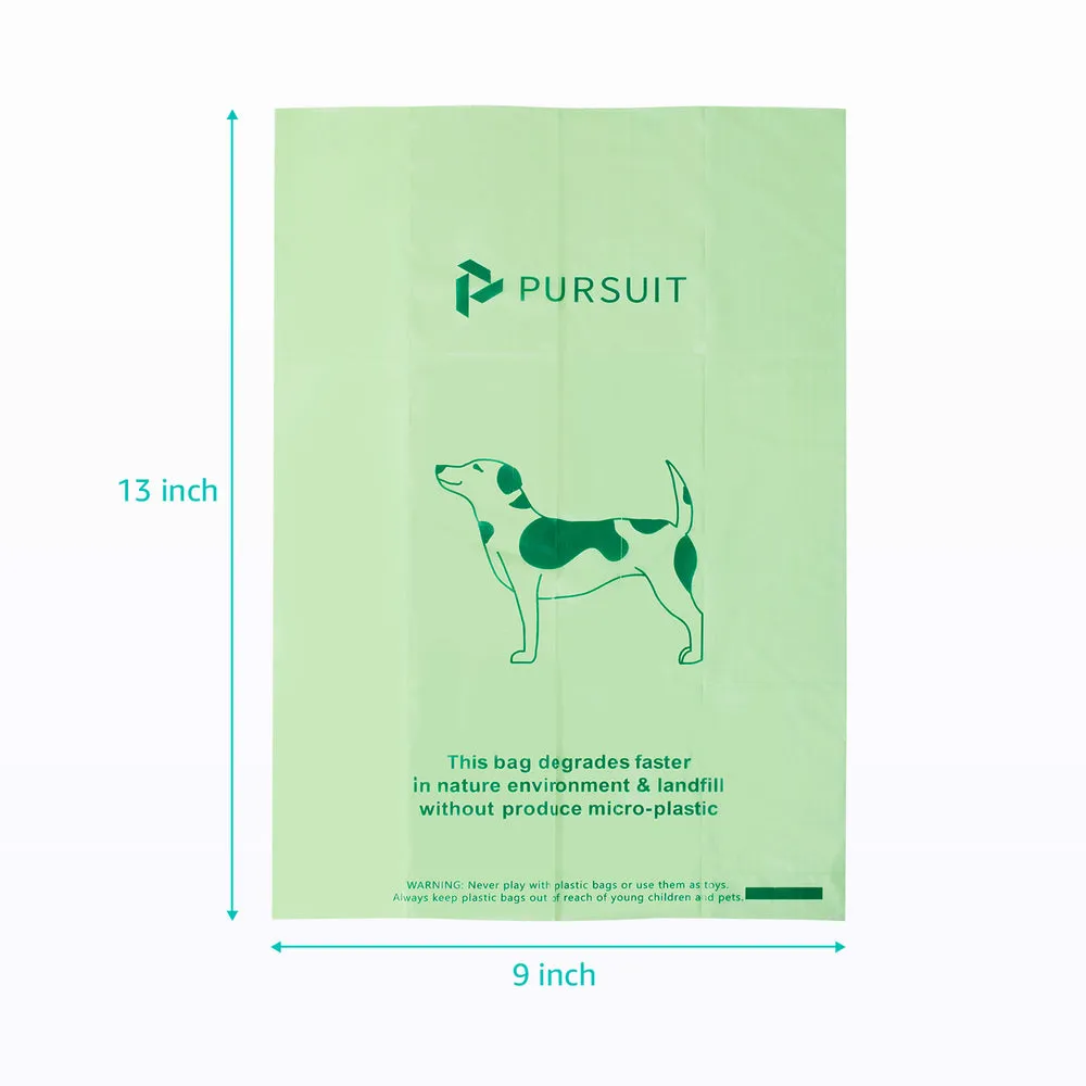 PURSUIT 1080pcs(72 Rolls) or 1950pcs(130 Rolls) Biodegradable  Dog Waste Bag with Dispenser