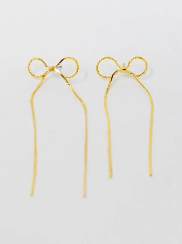 Ribbon Chain Earrings