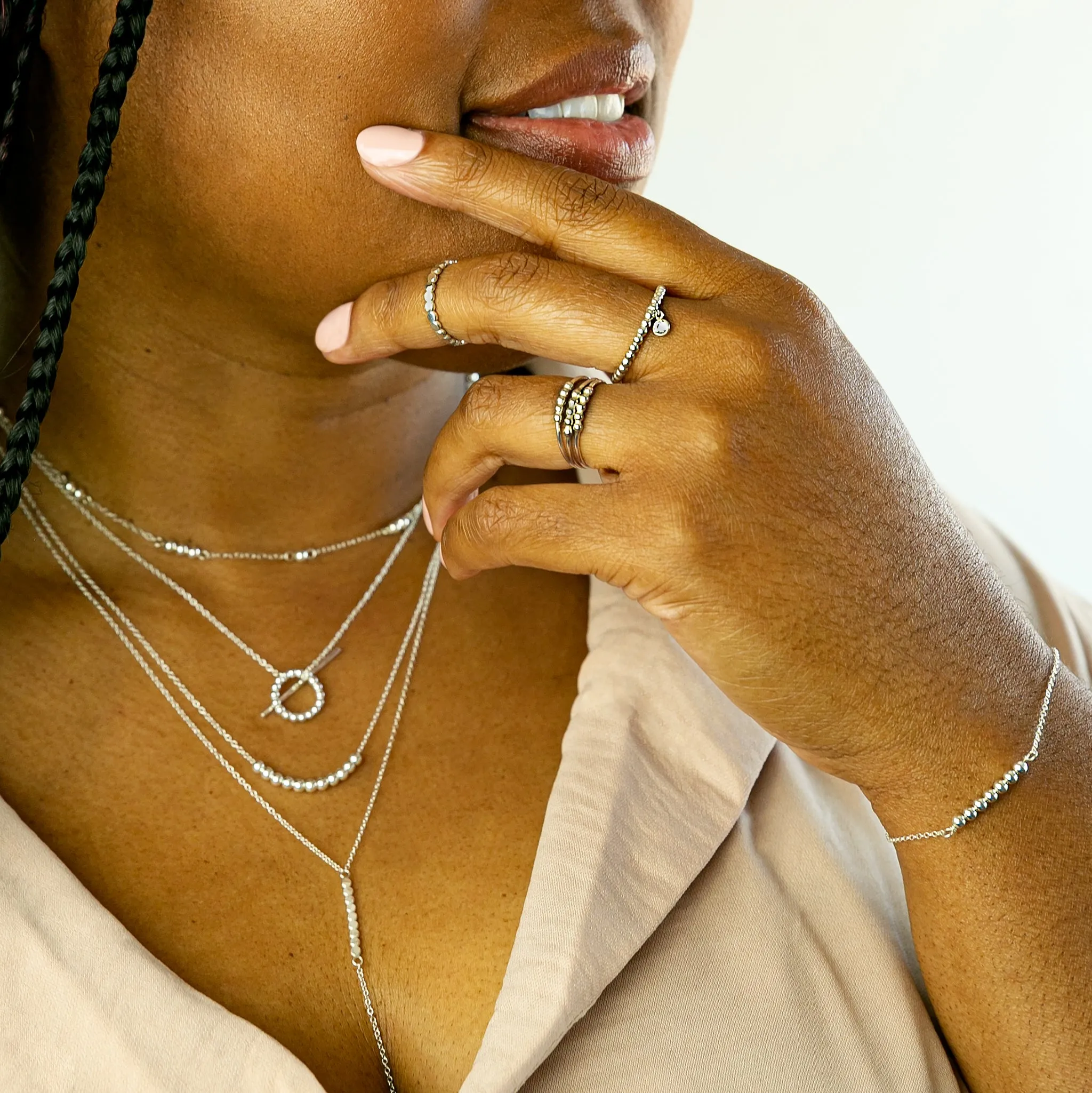 Shimmer Dot Satellite Choker