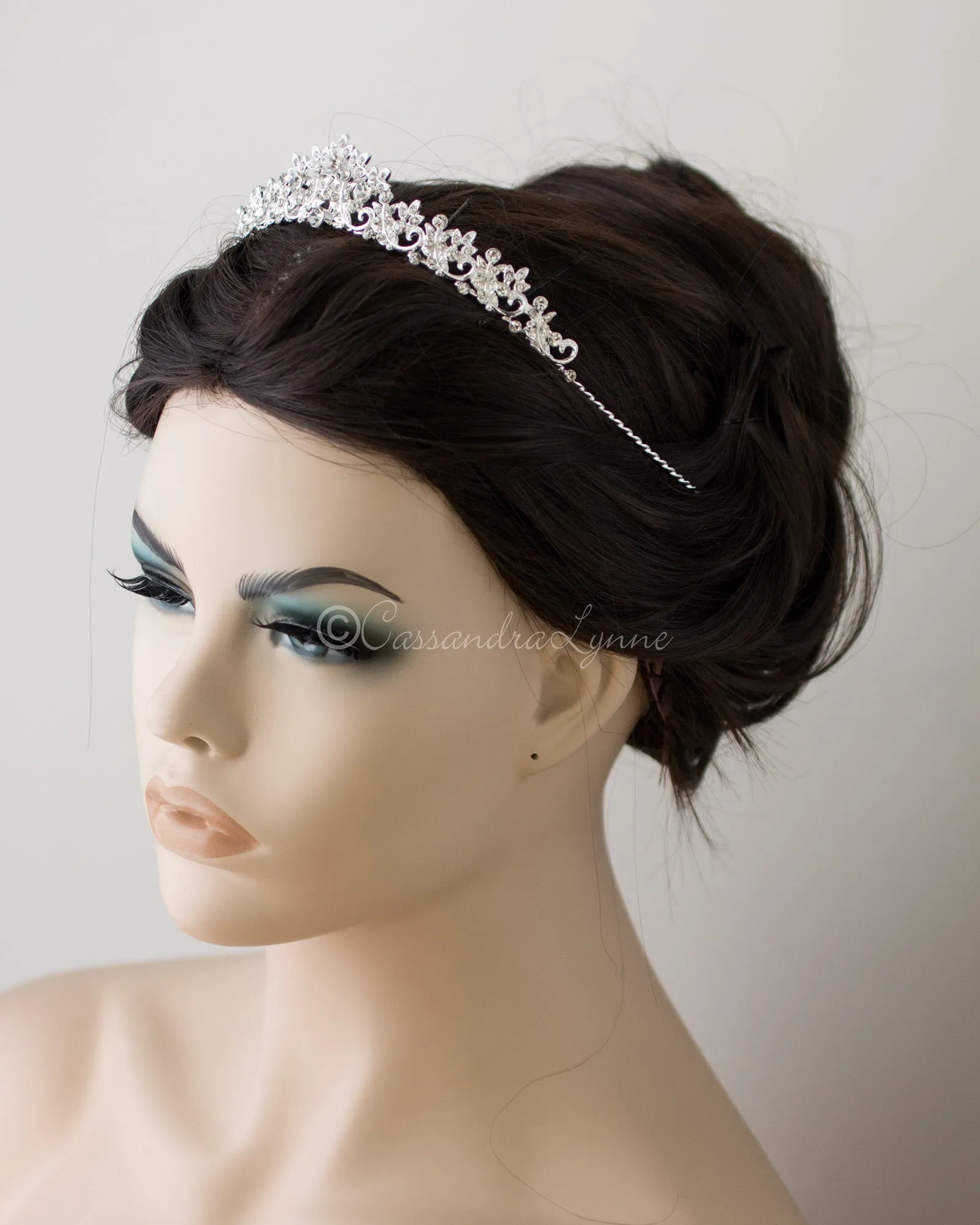 Simple Crystal Bridal Tiara