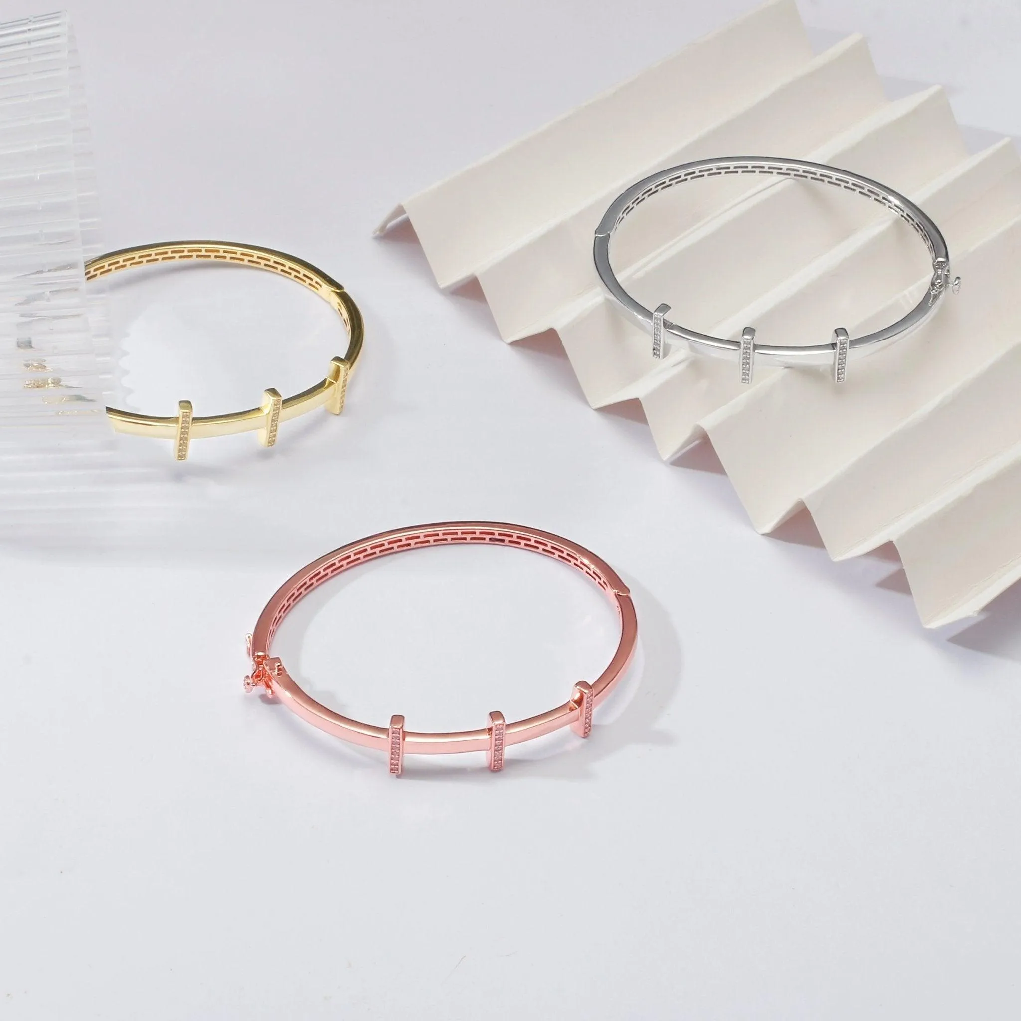 Sparkling Bangle The Comet Jewelry Set collection Designed by Tanin